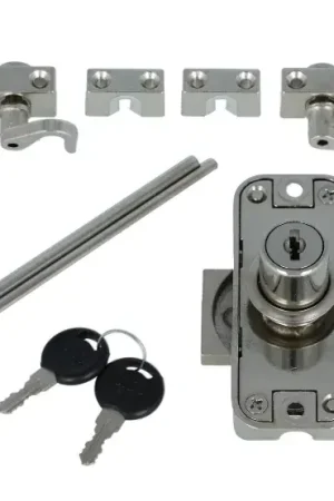Tijdelijk Beschikbaar SISO complete set espagnoletslot vernikkeld 15 mm