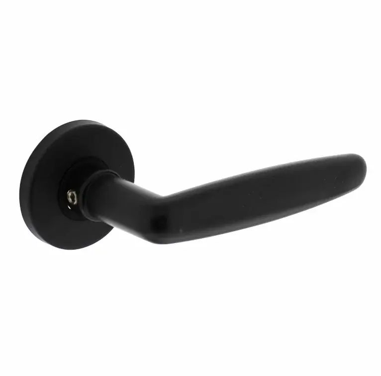 Intersteel deurklink Sophie met rozet ø49x7mm verdekt mat zwart Beperkt Aanbod