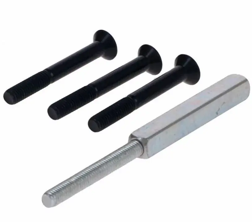 Koop Online S2 montageset voor veiligheidsbeslag knop/kruk zwart deurdikte 38-43 mm
