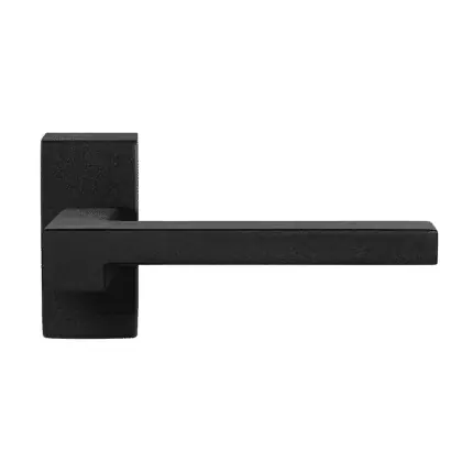 Hete Deal GPF8285.01 zwarte deurkruk Raa op rechthoekige rozet