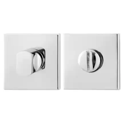 Toiletgarnituur 50x50x8mm stift 8mm RVS gepolijst Gratis Retour