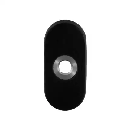 Bestseller Rozet 70x32x10mm zwart ovaal