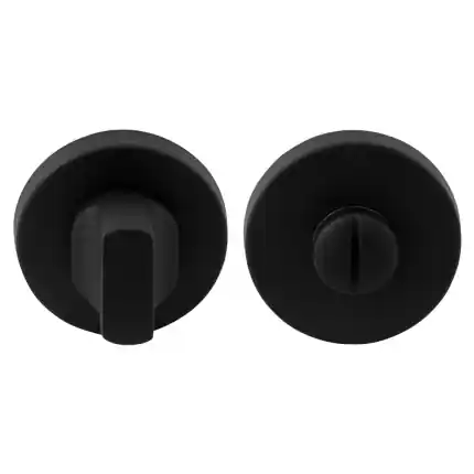 Beperkte Voorraad Toiletgarnituur 50x6mm stift 5mm zwart grote knop