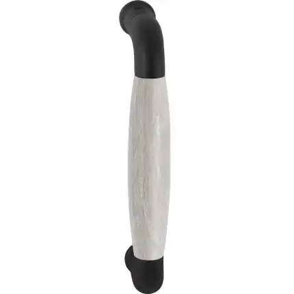 Hete Deal Deurgreep ton model Ika 130mm gebogen nekje zwart met eiken whitewash