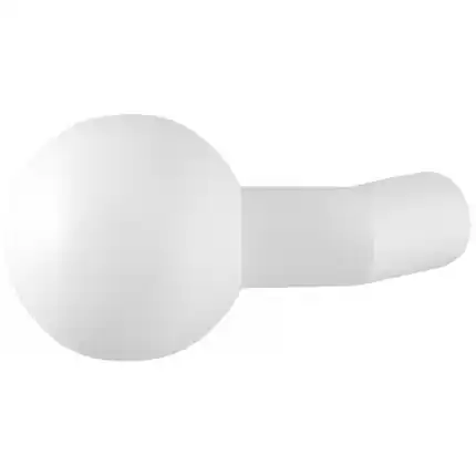 Dagaanbieding Wit verkropte kogelknop 55mm draaibaar inclusief krukstift