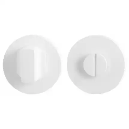 Toiletgarnituur 50x8mm stift 5mm wit grote knop rond Nieuw