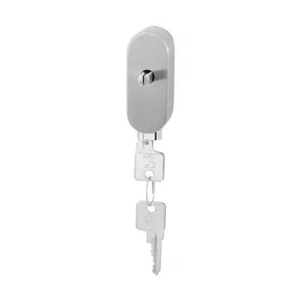 DK afsluitbaar ovaal 83x34x31 mm met stift DK 40 mm RVS Favoriet