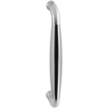 Deurgreep jaren 30 Ika RVS geborsteld/RVS gepolijst 157x62mm Actieprijs