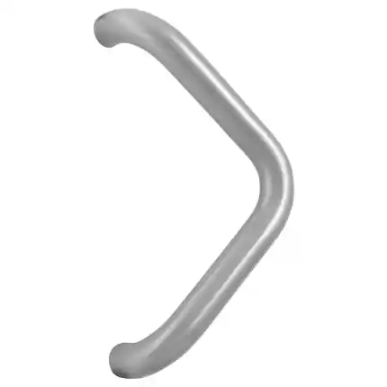 Superprijs Deurgreep gebogen 32x332mm RVS geborsteld