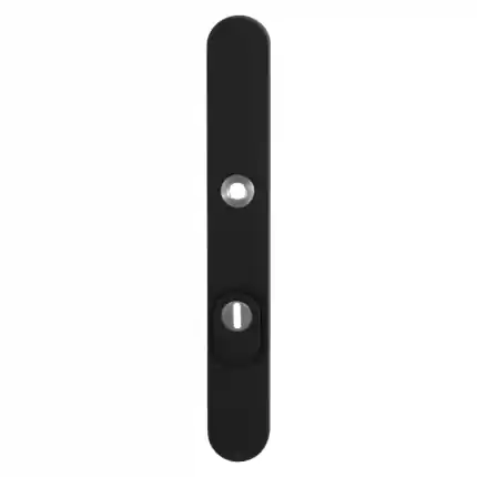 Goedkoop Veiligh. B.S. met KT PC92 257x35x11 mm afgerond smal Zwart