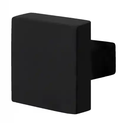Beperkte Voorraad Zwart vierkante knop 60x60x16mm draaibaar