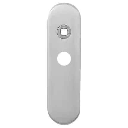 Kortschild WC55/8 normale knop afgerond RVS geborsteld Betrouwbaar