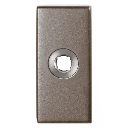 Tijdelijk Beschikbaar GPF1101.A3 R rozet rechthoekig 70x32x10 mm Mocca blend rechts draaiend