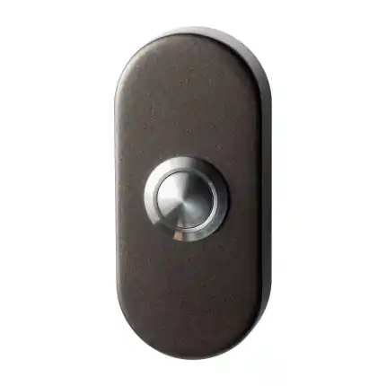 Shop Nu Deurbel Dark blend ovaal 70x32x10 mm RVS button