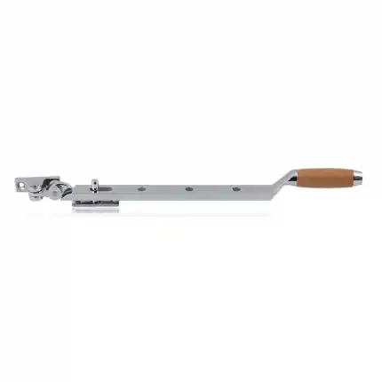 Bestel Nu RVS gepolijst/kersen Ika raamuitzetter met trapezium eindknop 310mm