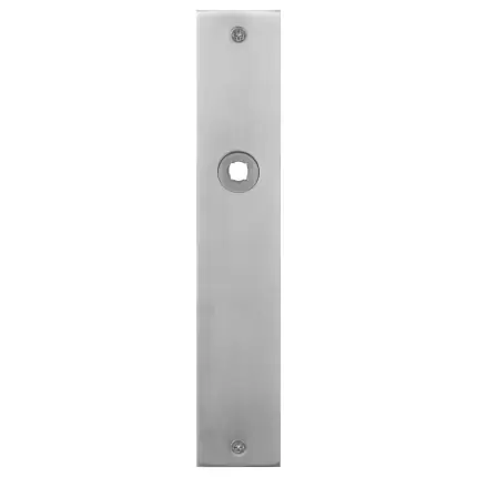 Op = Op Plaatschild WC63/8 grote knop rechthoekig RVS geborsteld 220x40x2mm