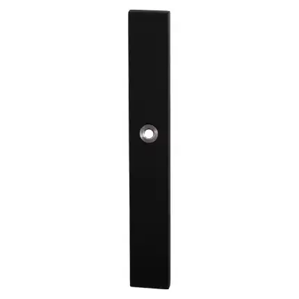 Fabrieksprijs Langschild XL WC63/8 grote knop rechthoekig zwart