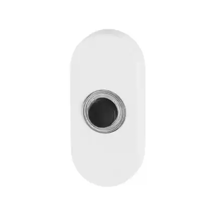 Gratis Retour Deurbel ovaal 70x32x10 mm wit