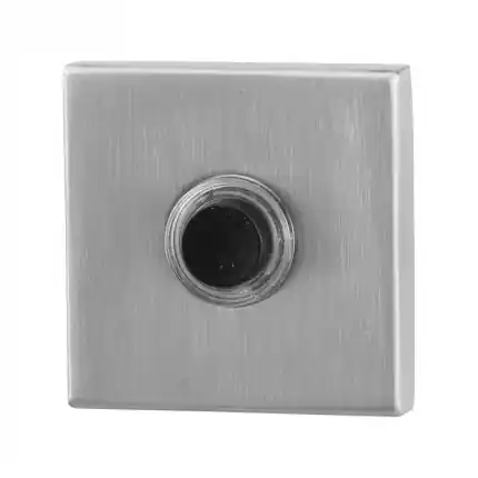 Exclusieve Aanbieding Deurbelknop vierkant 50x50x8 mm RVS geborsteld