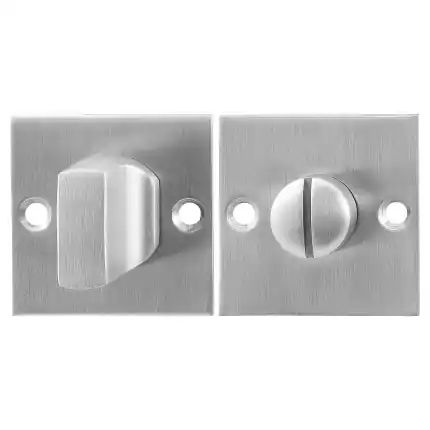 Fabrieksprijs Toiletgarnituur 50x50x2mm stift 5mm RVS geborsteld grote knop