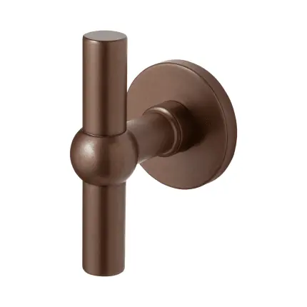Bronze blend kruisknop Hipi op ronde rozet vast incl. Rechtstreeks Van De Fabrikant