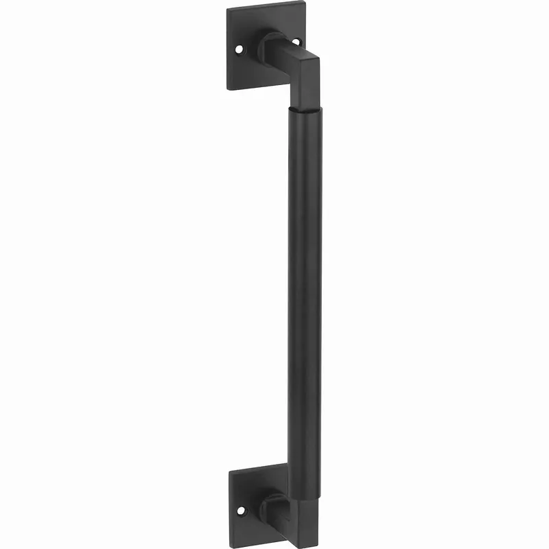 Koop Online Deurgreep BH op vierk r. mat zwart 300mm
