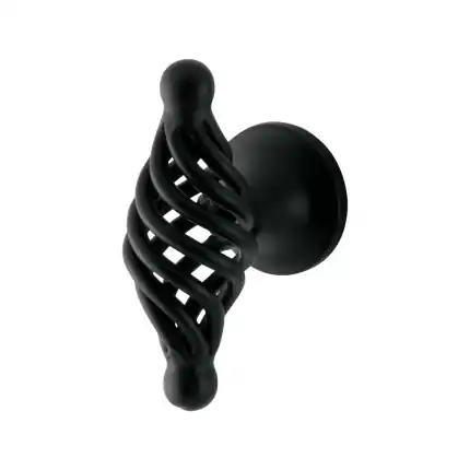 Bestseller Meubelknop Spiraal 57mm Zwart smeedijzer