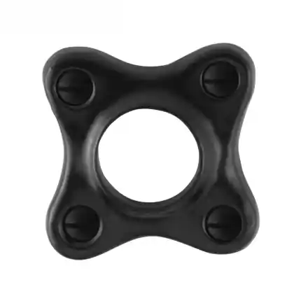 Rozet 44x44x9mm smeedijzer zwart links-/rechtsdraaiend Lage Kosten