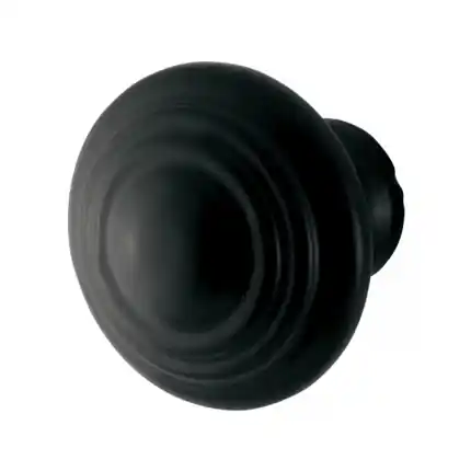 Premium Meubelknop Rond 40x38mm Zwart smeedijzer