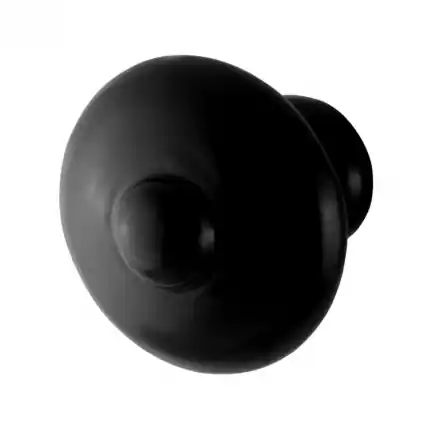 Op = Op Meubelknop Rond 25x28mm Zwart smeedijzer