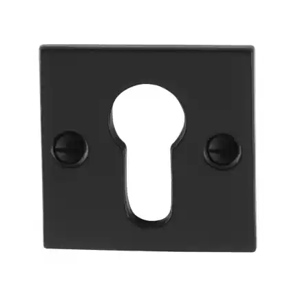 Cilinderrozet 52x52x4mm smeedijzer zwart Weekendaanbieding