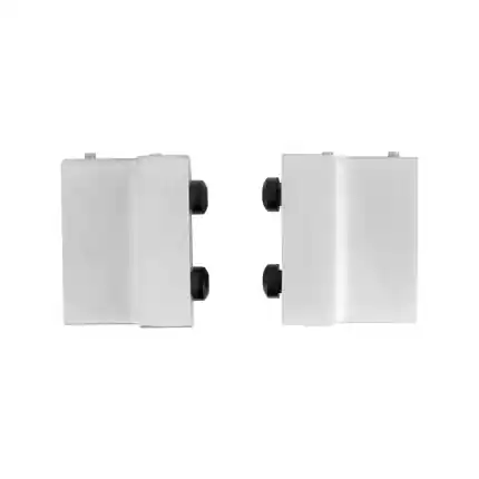 Deurstopper schuifdeursysteem RVS recht t.b.v. schuifdeursysteem RVS Op = Op