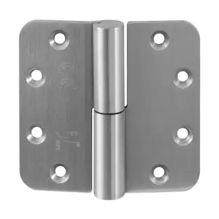 Kogelpaumelle ronde hoek DIN links 89×96 mm RVS geborsteld Koop Vandaag