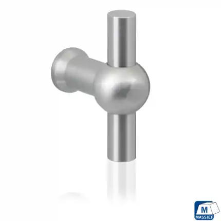 Goedkoop Meubelknop Train 9x30mm RVS