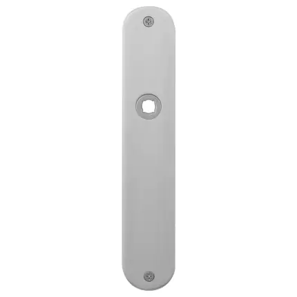 Plaatschild WC72/8 normale knop afgerond RVS geborsteld 220x40x2mm Hete Deal