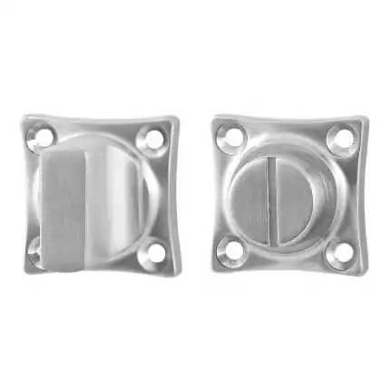 Toiletgarnituur 38x38x5mm stift 8mm RVS geborsteld grote knop Betaalbaar