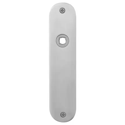 Plaatschild WC55/8 normale knop afgerond RVS geborsteld 181x41x2mm Goedkoop