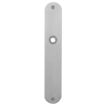 Populair Plaatschild WC72/8 normale knop afgerond RVS geborsteld 240x40x2mm