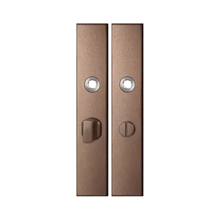 Superprijs GPF1125.A2 langschild rechthoekig WC55/8 grote knop Bronze blend
