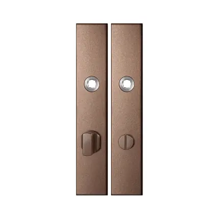 GPF1125.A2 langschild rechthoekig WC72/8 grote knop Bronze blend Weekendaanbieding