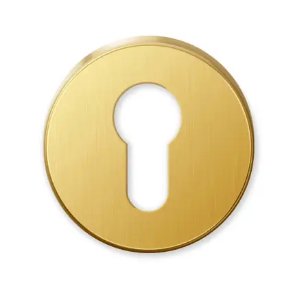 Favoriet 651/BY cilinderrozet 51x10mm goud 24k