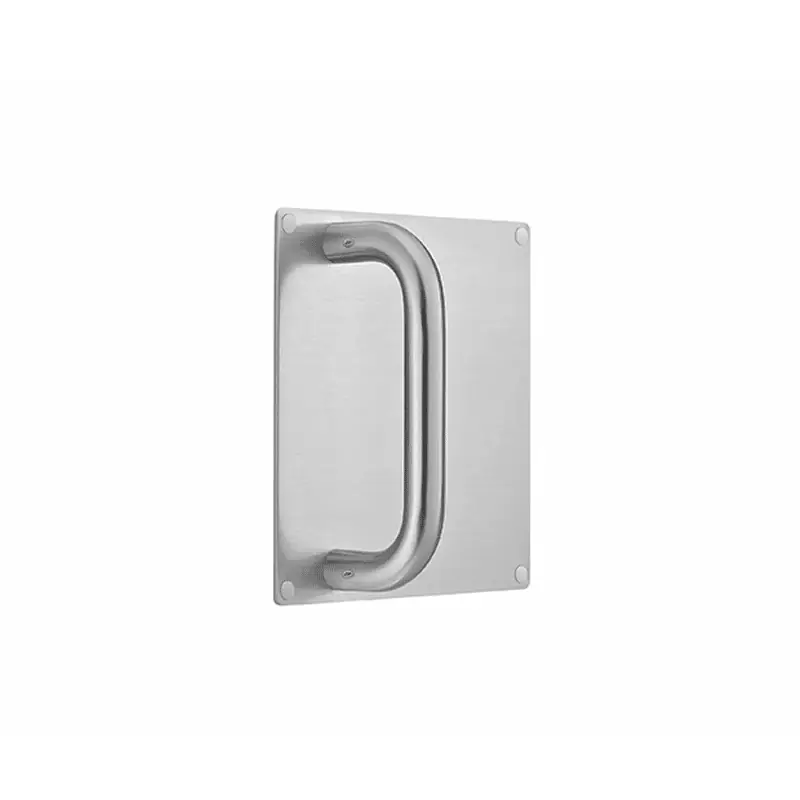Schuifdeurgreep op plaat 180x180mm RVS Aanbieding