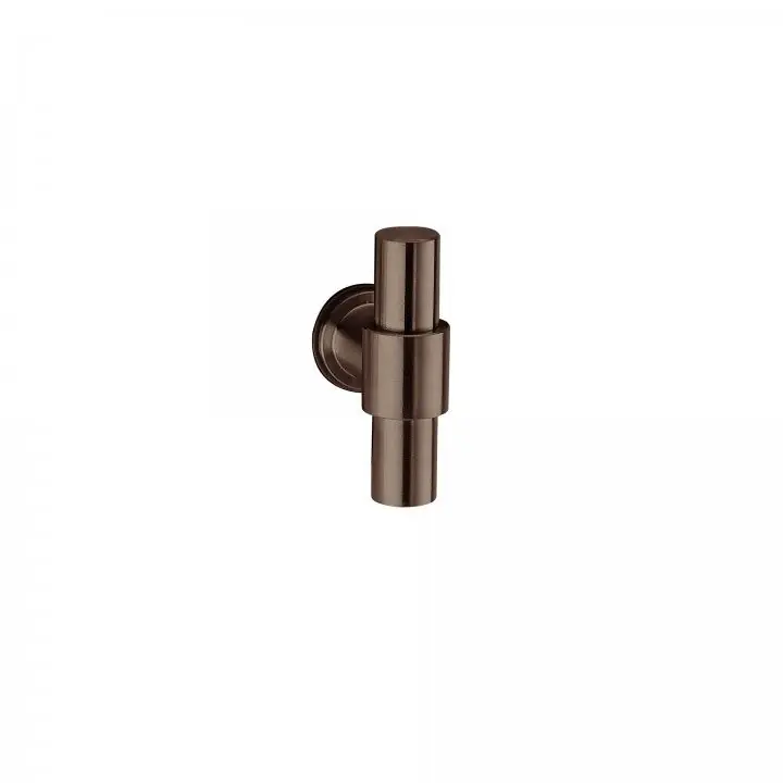 Korting Meubelknop Stout Titanium Chocolade 14mm doorsnede