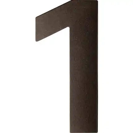 Dark blend huisnummer 1 plat, 150 mm Laatste Versie