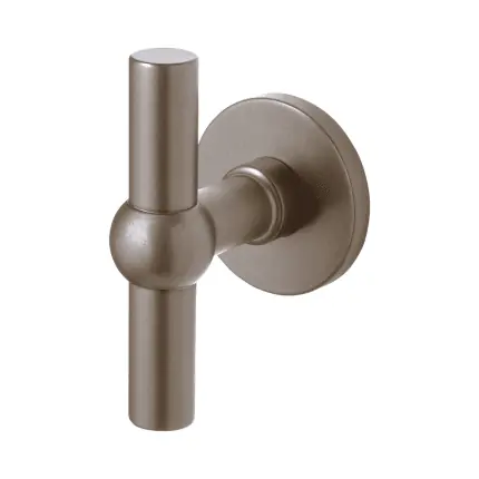 Mocca blend kruisknop Hipi op ronde rozet vast Weekendaanbieding