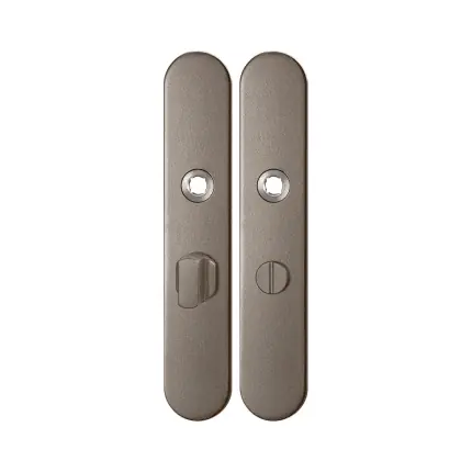 Favoriet GPF1120.A3 langschild afgerond WC57/5 grote knop Mocca blend
