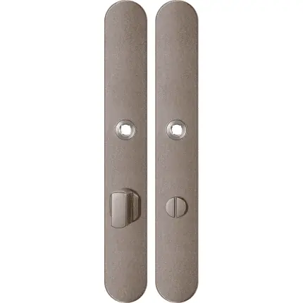 GPF1170.A3 langschild afgerond WC72/8 grote knop Mocca blend Express Levering