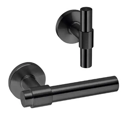 Deurkruk Stout Titanium Black L+T model Superprijs