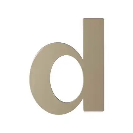 Veilige Betaling Champagne blend letter D plat, 110 mm