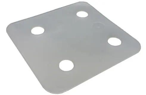 DRUKPL. 70X70X1MM Z-SLEUF TRANSP Populair
